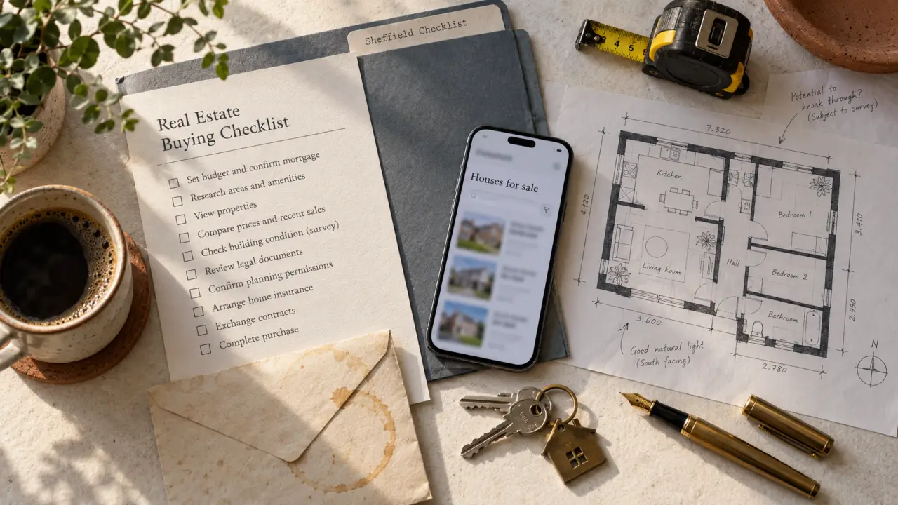 Houses for sale Sheffield checklist for shortlisting homes