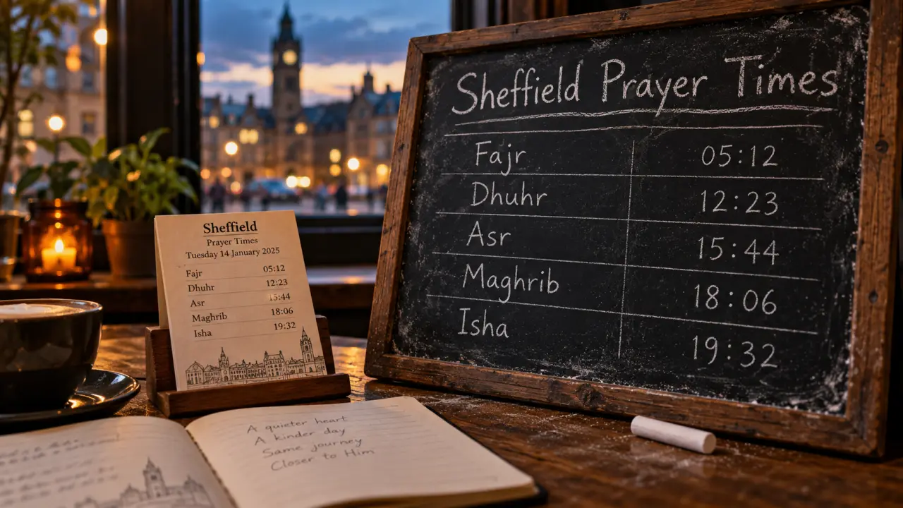Prayer times Sheffield South Yorkshire: mosque prayer schedule