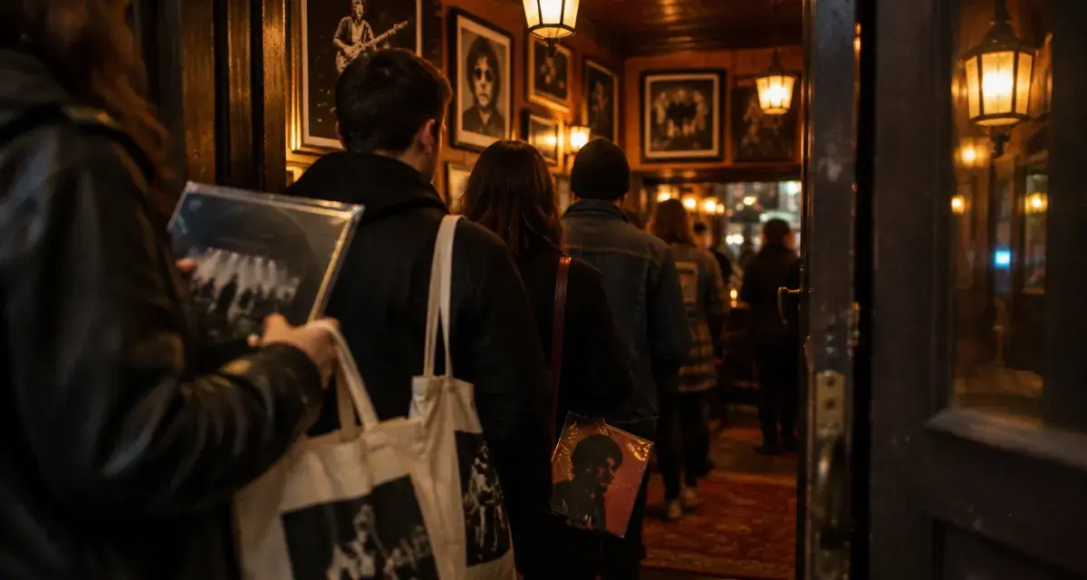Fans queue for Pulp pop-up pub at Sheffield's Hallamshire Hotel