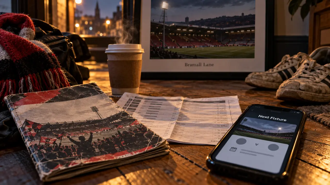 Sheffield United Bramall Lane matchday desk heritage at a stadium